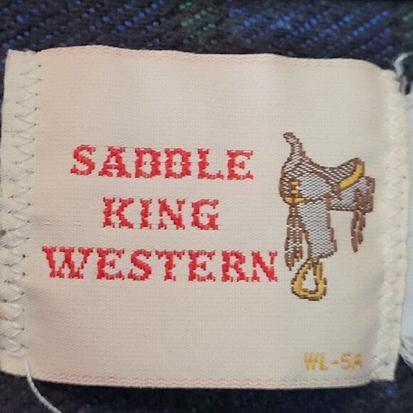 Vintage Western Striped Pearl Snap Flannel Shirt XL Outdoor Rugged Cabin Core - Picture 3 of 11